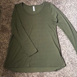 Large Olive Green Long Sleeve